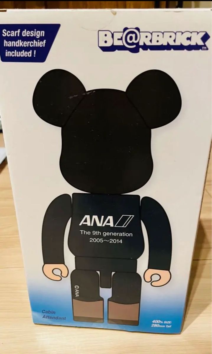 【レア】ANA 9代目CA制服ベアブリック 400% BE@RBRICK メディコムトイ ベアブリック