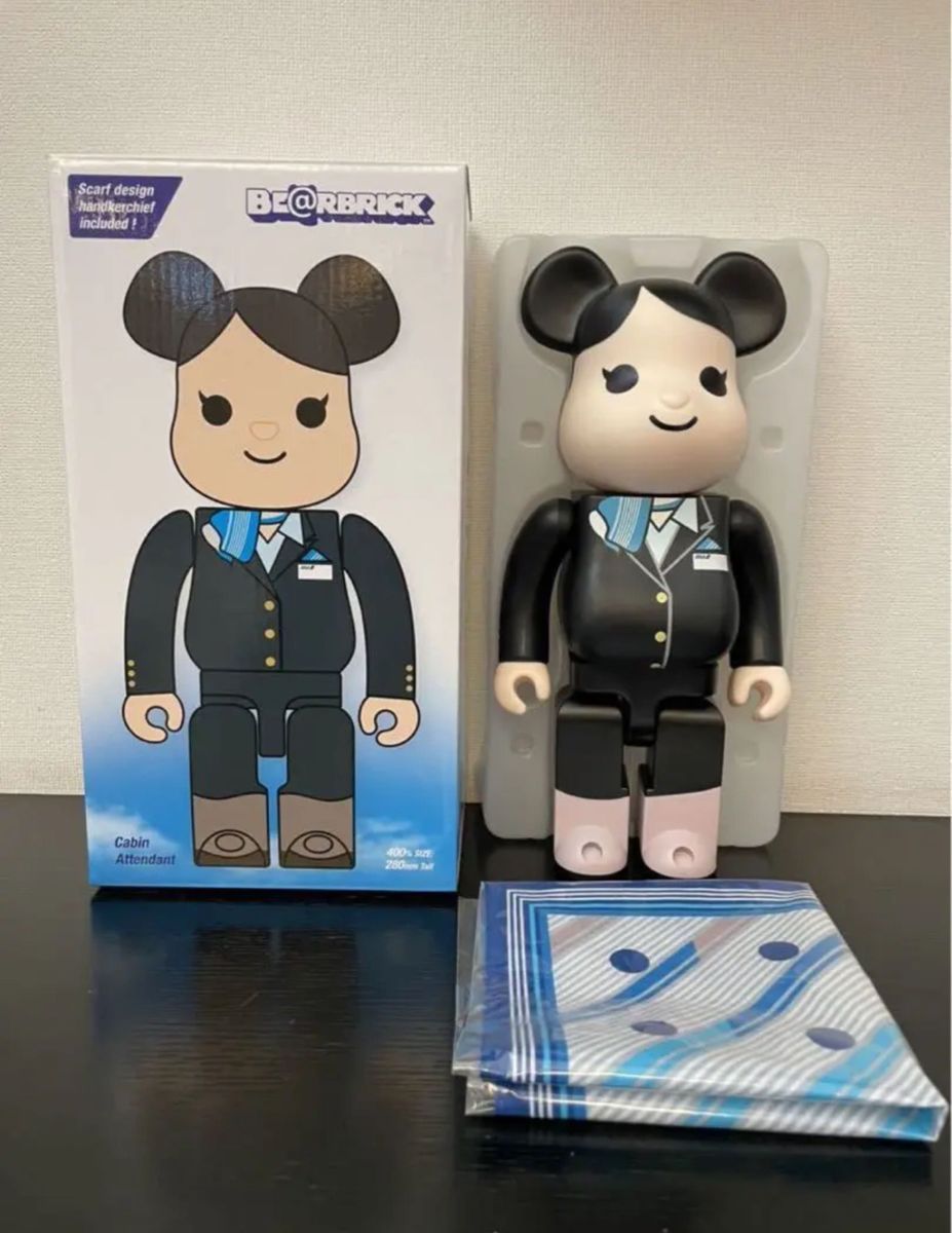 【レア】ANA 9代目CA制服ベアブリック 400% BE@RBRICK メディコムトイ ベアブリック