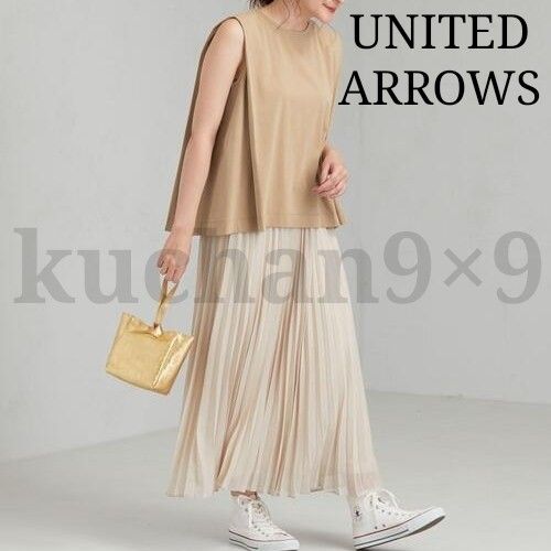 UNITED ARROWS ノースリーブ カットソー タンク コットン ベスト ジレ Tシャツ IENA  ROPE BEAMS