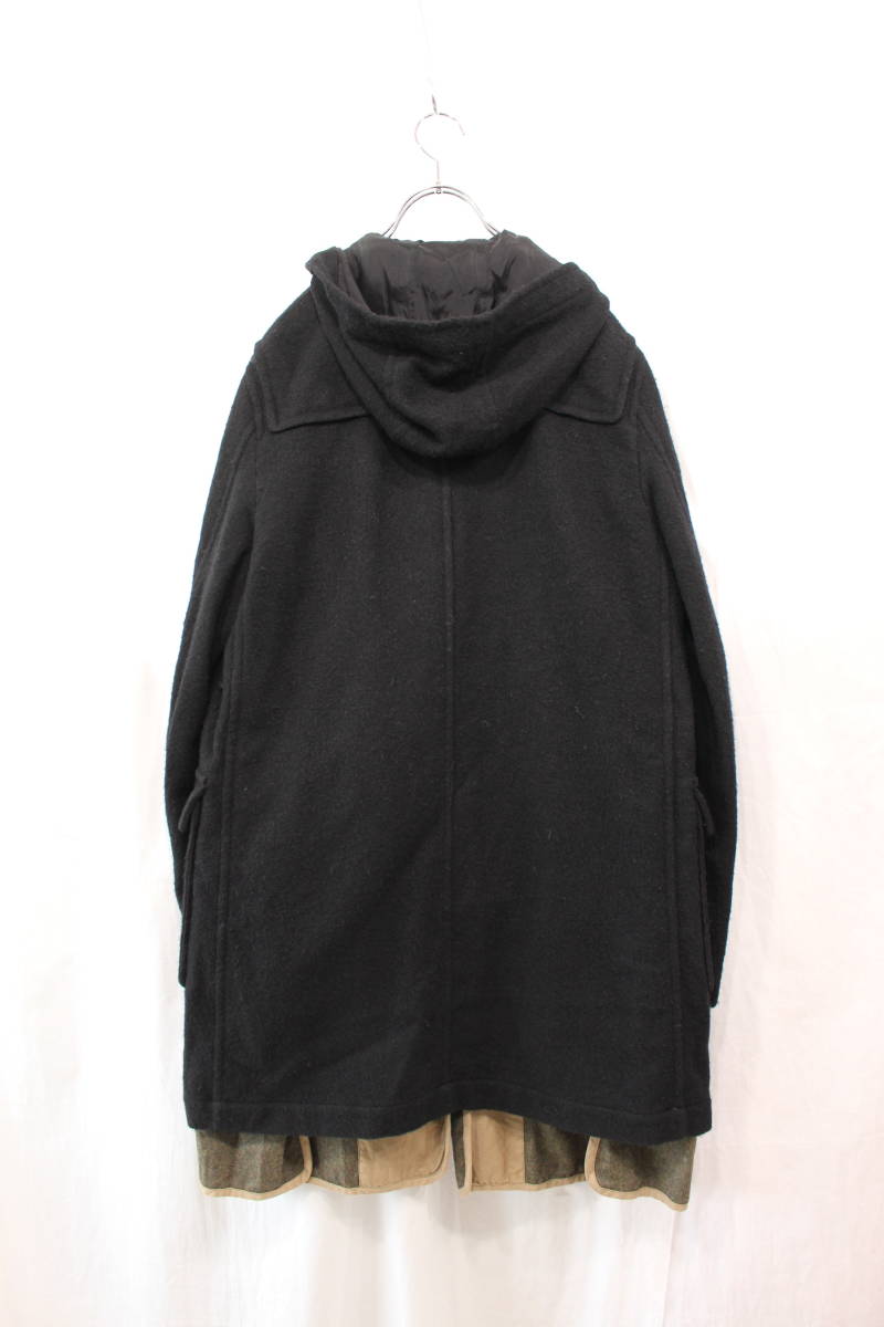 BLACK COMME des GARCONS/ブラックコムデギャルソン/2014AW/ダッフルコート/レイヤードデザイン/黒/サイズXL_画像2