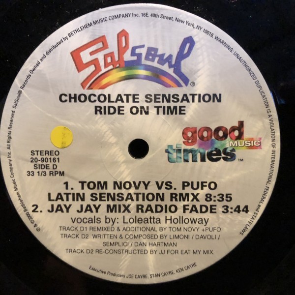 Loleatta Holloway / Chocolate Sensation / Ride On Time ①_画像3