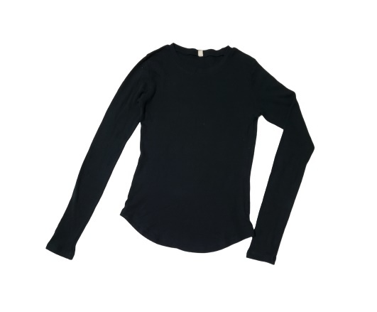  beautiful goods R13 crew neck thermal cut and sewn long sleeve black long sleeve 