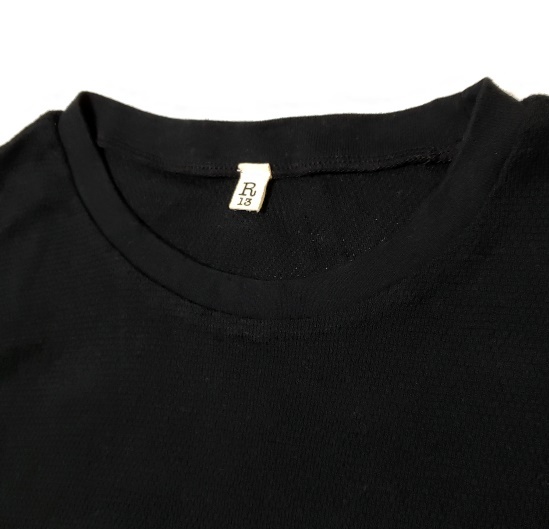  beautiful goods R13 crew neck thermal cut and sewn long sleeve black long sleeve 