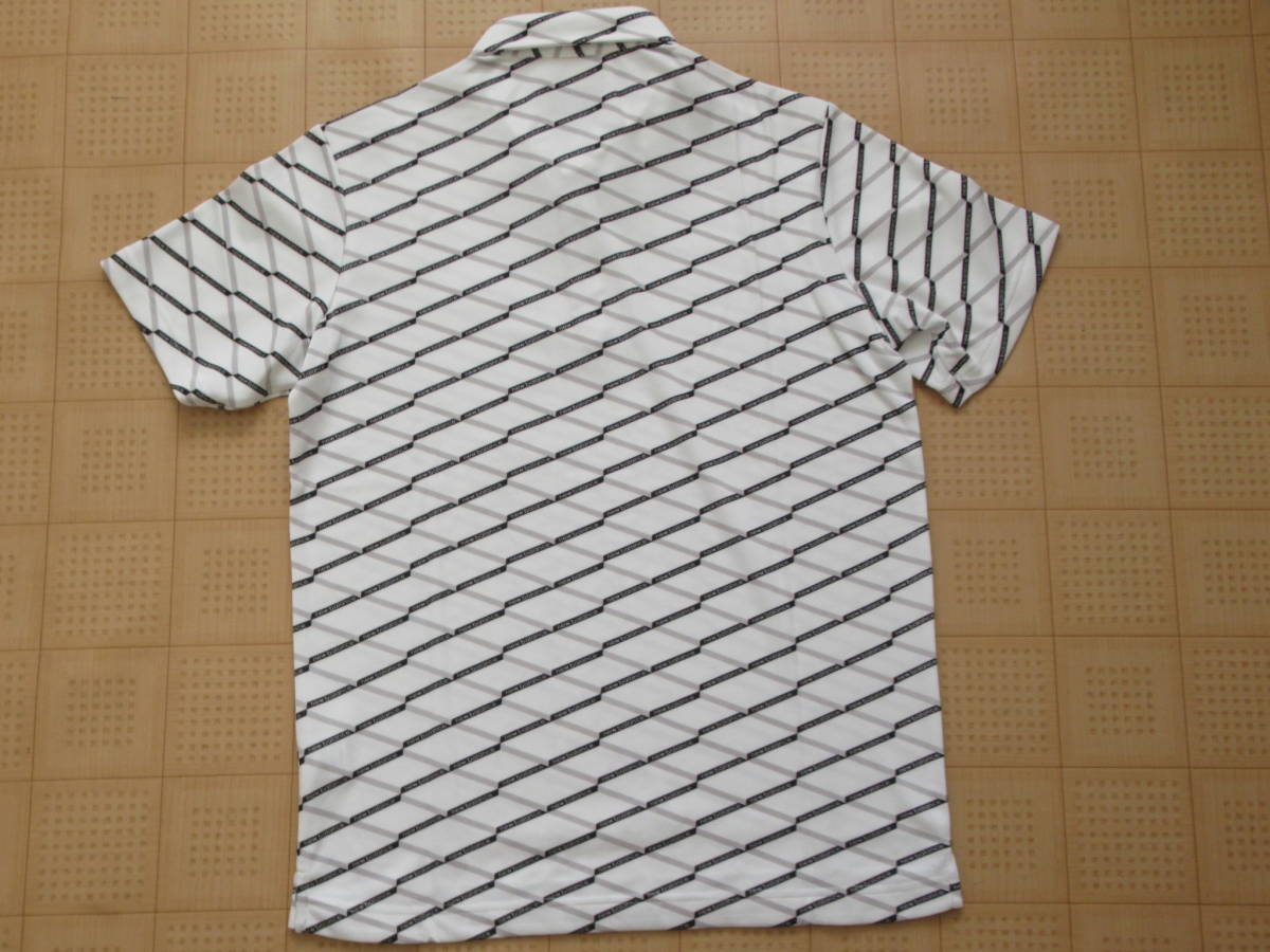即決新品 New Balance GOLF 半袖シャツ ホワイト 5サイズ Lサイズ相当 ニューバランス ゴルフの画像5