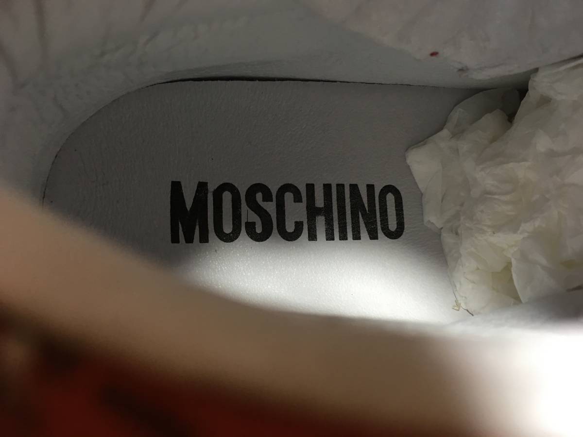 新品 モスキーノ コレクション ハイカット スニーカー 41 靴 シューズ MOSCHINO_画像9
