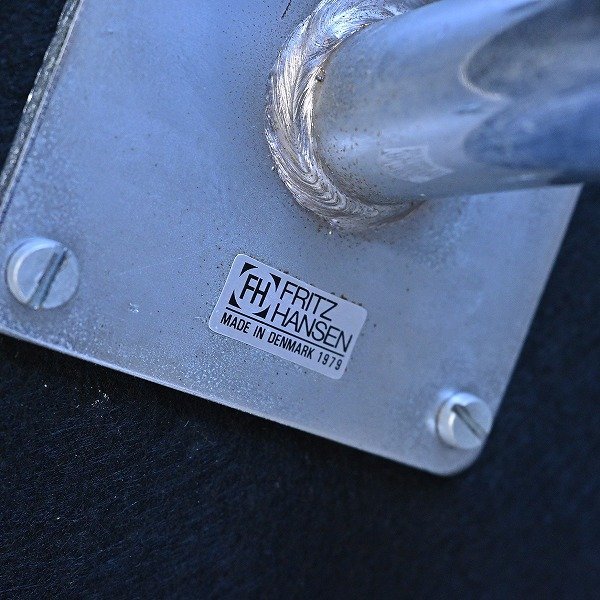 フリッツ・ハンセン アルネ・ヤコブセン 45万「OXFORD/オックスフォード」ハイバックチェア 本革 椅子 FRITZ HANSEN Arne Jacobsen_画像3