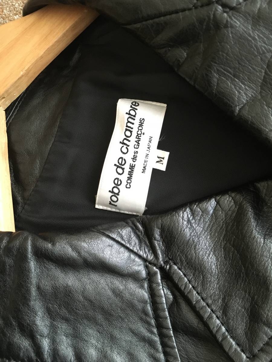 値下げ】 chambre de robe 美品 COMME コムデギャルソン 牛革 レザー