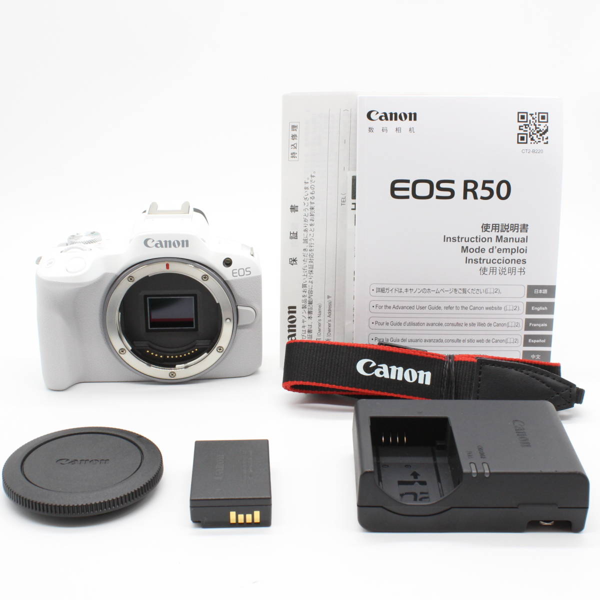 上品 ☆ほぼ新品☆Canon EOS ホワイト☆3050 ボディ R50 キヤノン