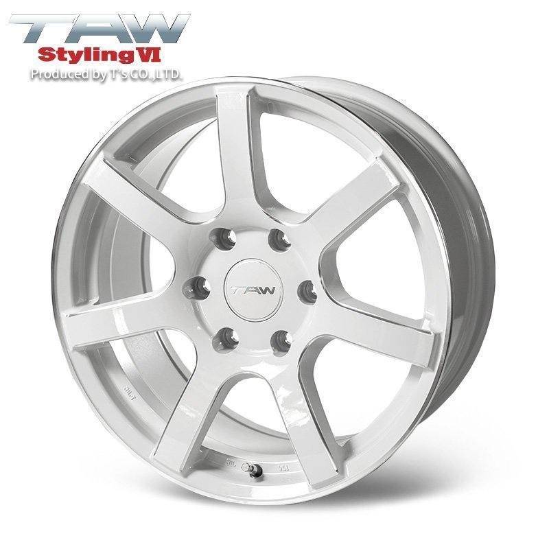 SALE 200系 ハイエース ホイール4本セット TAW Styling6 18X8.0J +37 6H139.7 パールホワイト/リム＆エッジマシニング_画像2