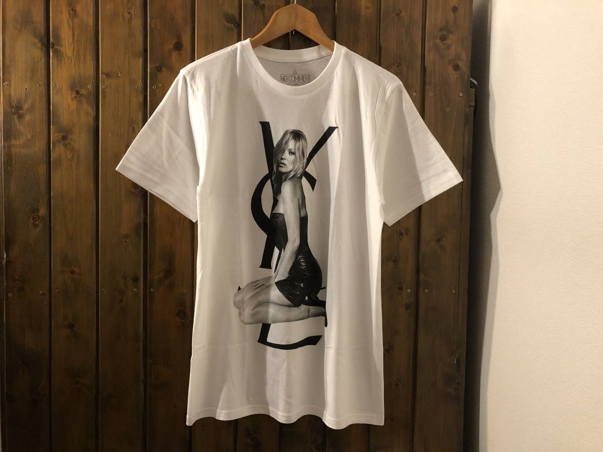 新品★ケイトモス　プリントTシャツ★ファッション・スーパーモデル/セレブ/セクシー/SEXY/WHT_画像1