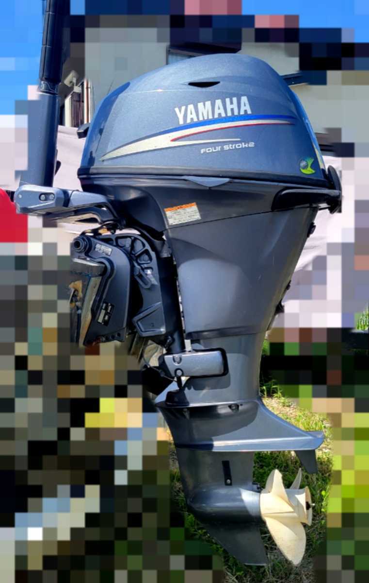 値下げ！YAMAHA4スト、15馬力、メンテナンス済、淡水使用、S足、中古、_画像5