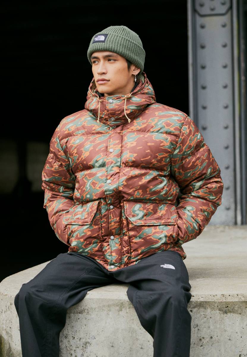 新品 The North Face Printed 71 Sierra Down Short Jacket US XL 海外モデル 国内未発売 ヌプシ  ダウン ジャケット jkt