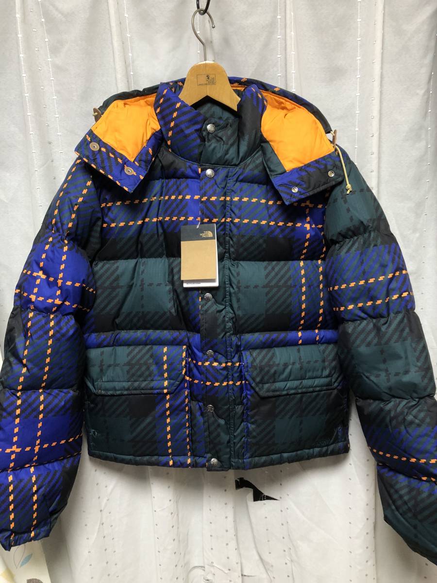 新品 The North Face Printed 71 Sierra Down Short Jacket US S 海外モデル 国内未発売 ヌプシ ダウン ジャケット jkt チェック 限定 a