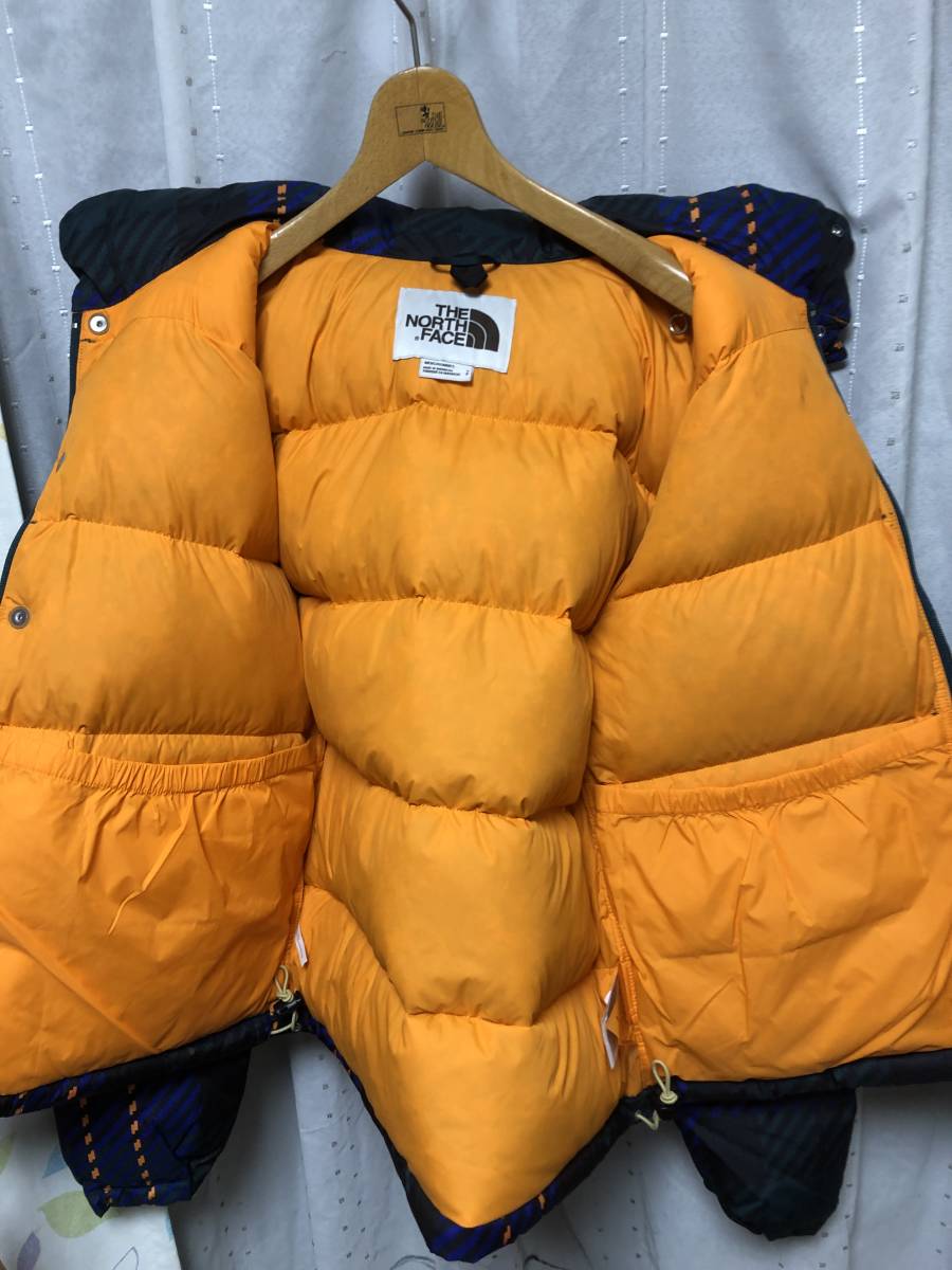 新品 The North Face Printed 71 Sierra Down Short Jacket US S 海外モデル 国内未発売 ヌプシ ダウン ジャケット jkt チェック 限定 a