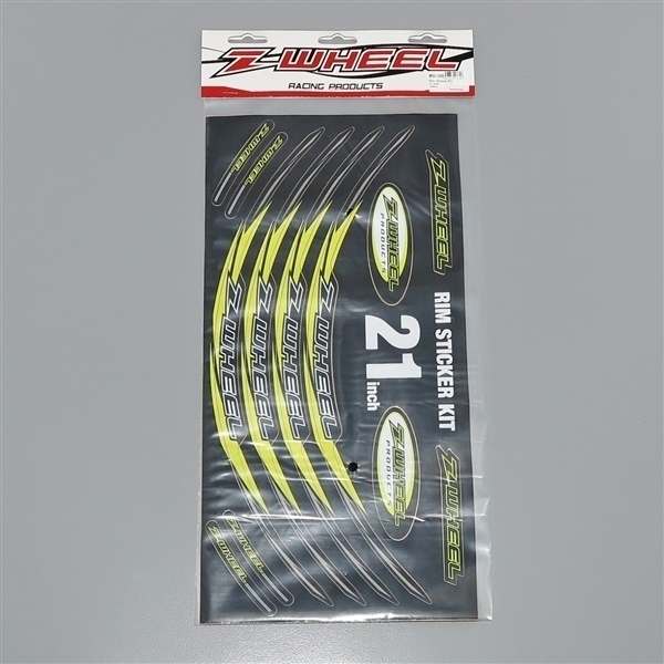 *Z-Wheel rim sticker kit 21 -inch yellow exhibition goods (W50-1205)