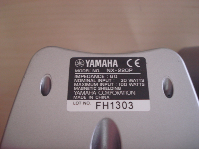 [送料無料 即決] YAMAHA 小型スピーカー NX-220P 2本 USED_画像7