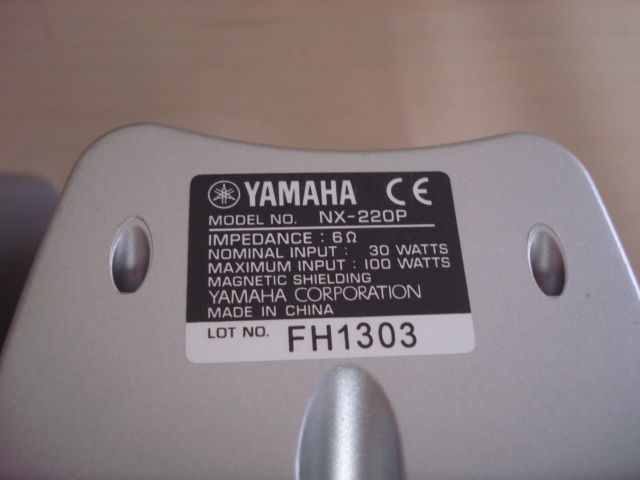 [送料無料 即決] YAMAHA 小型スピーカー NX-220P 2本 USED_画像8