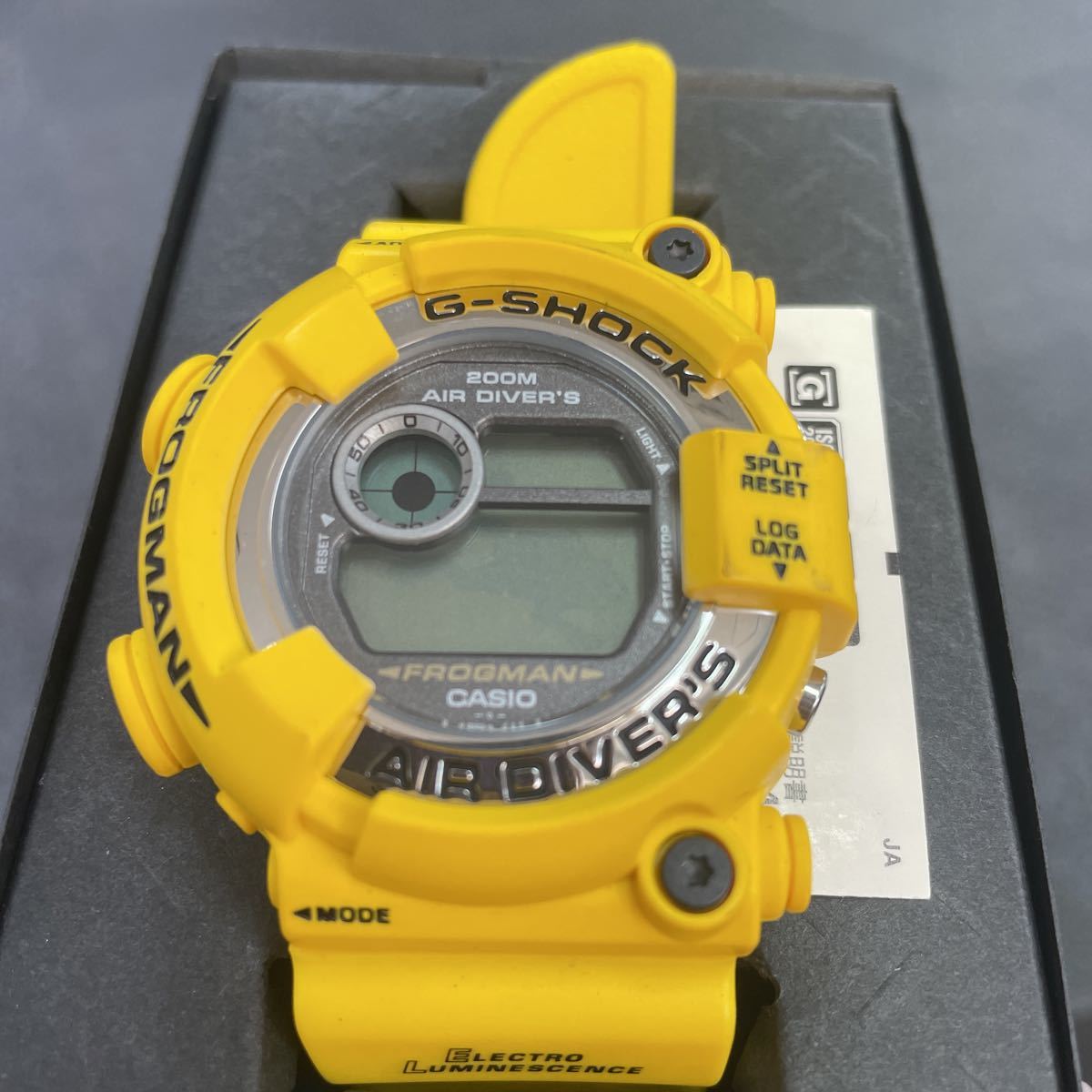 G9 【未使用】CASIO カシオ G-SHOCK gショック FROGMAN フログックマン メイ イン イエロー DW-8250Y-9T 限定_画像3