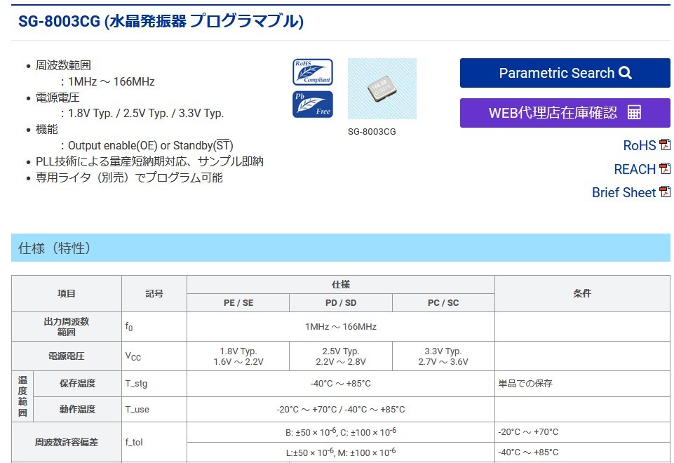 プログラマブル水晶発振器　指定の周波数（1-166MHｚ）、希望仕様で焼きます。_画像1