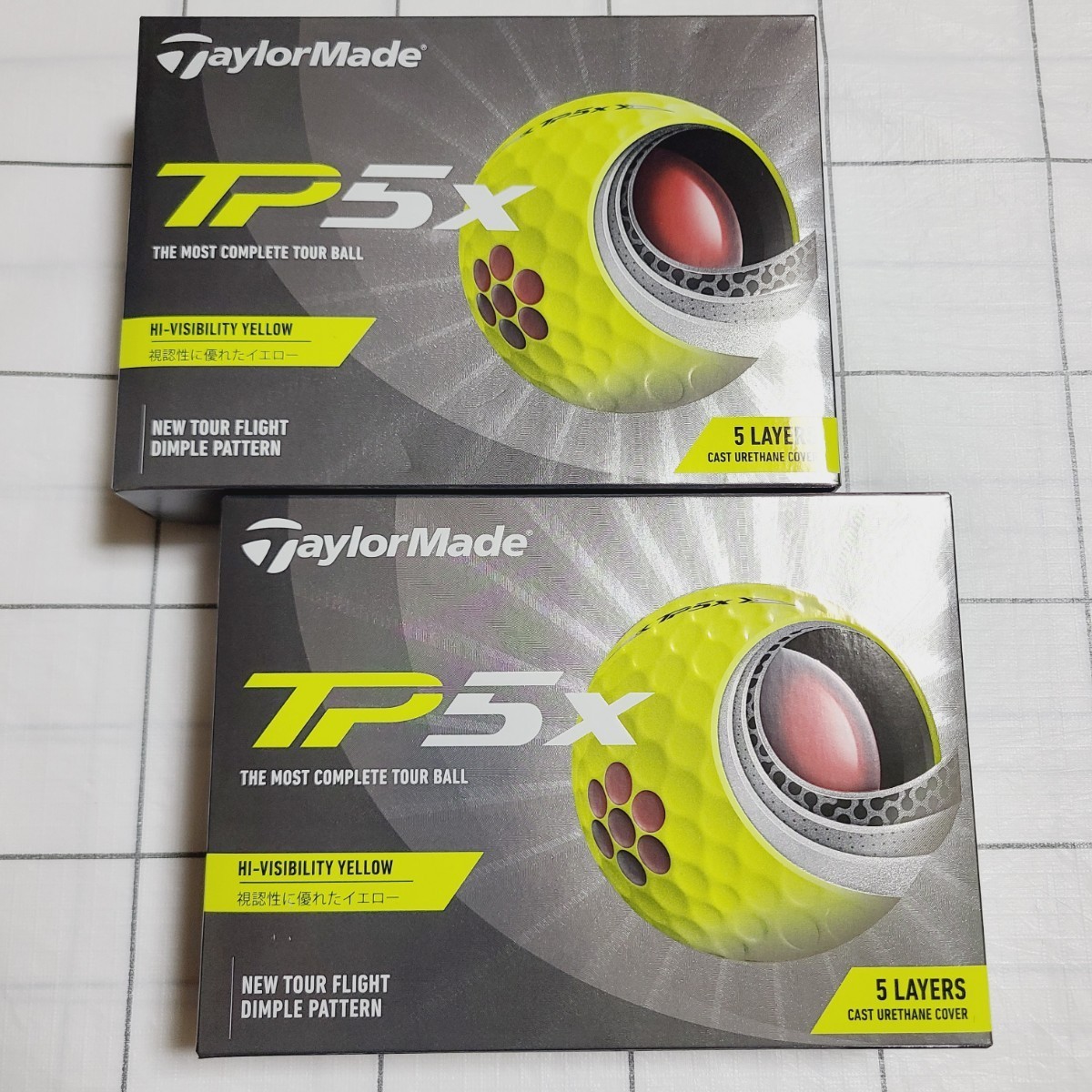 新発売 TaylorMade テーラーメイド TP5 x イエロー 2ダース 2ダース