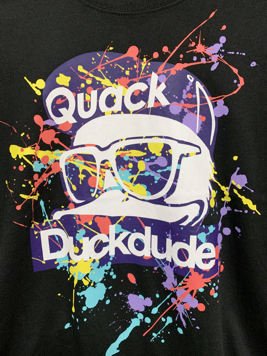 M B ONE SOUL / ビーワンソウル 半袖Tシャツ ブラック Quack Duck Dude ダックデュード_画像3