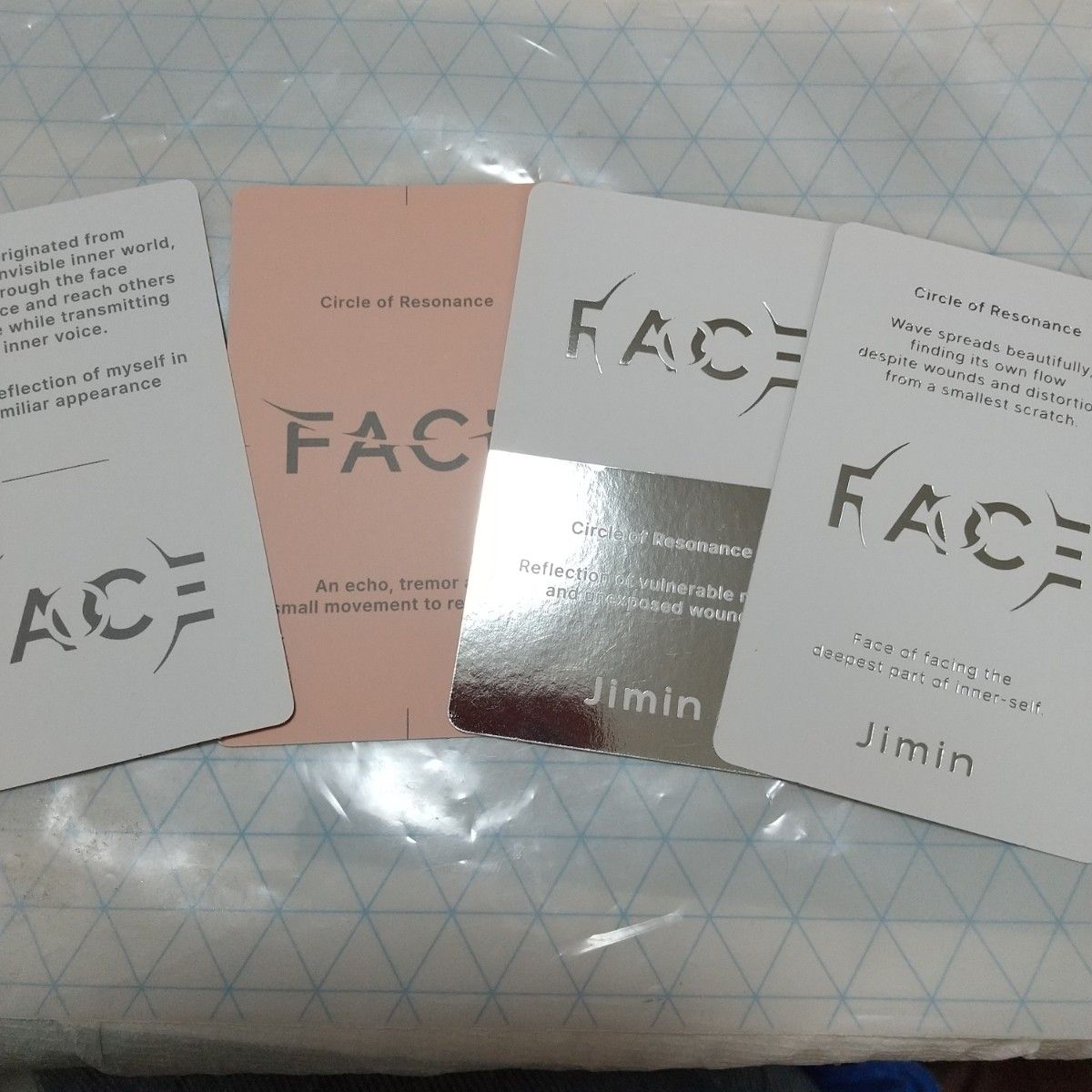 ジミンのFACE トレカ4枚セット  新品