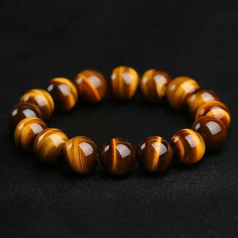 #1216# Tiger Eye ブレスレット イエロー タイガーアイ 12mm 金運アップ 仕事運アップ スピリチュアル ユニセックス_画像8