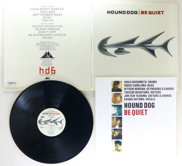 ■ハウンド・ドッグ(HOUND DOG)｜ビー・クワイエット(Be Quiet) ＜LP 1987年 日本盤＞9thアルバム 「SCRAP DREAM」収録_画像4