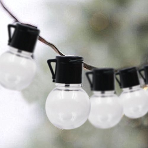 ledイルミネーションライト ソーラー充電式 光センサー内蔵 電飾 電球型 ストリングスライト 防水 ガーデンライト クリスマス ハロウィン の画像1