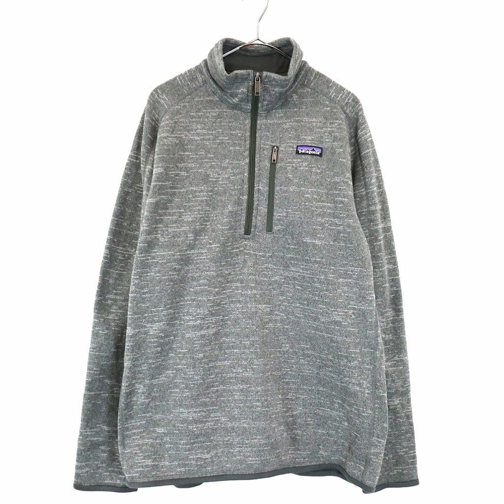 patagonia パタゴニア ベターセーター フリースジャケット アウトドア キャンプ 1/4ジッパー グレー (メンズ L) 中古 古着 O0080_画像1