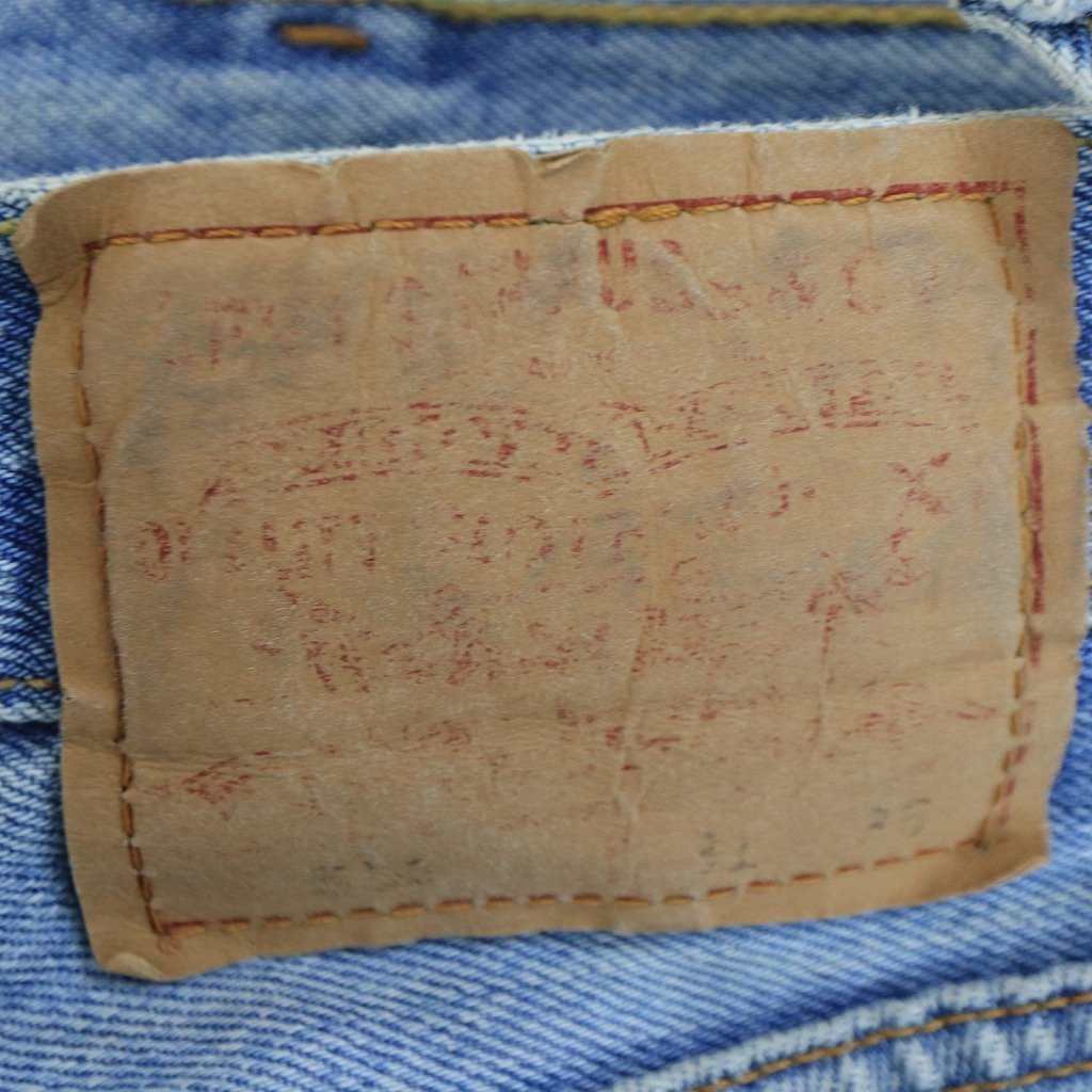 90年代 USA製 Levi's リーバイス 501 ジーンズ デニムパンツ ボタン裏刻印522 エルパソ工場 インディゴ (メンズ 31) 中古 古着 O4544_画像7