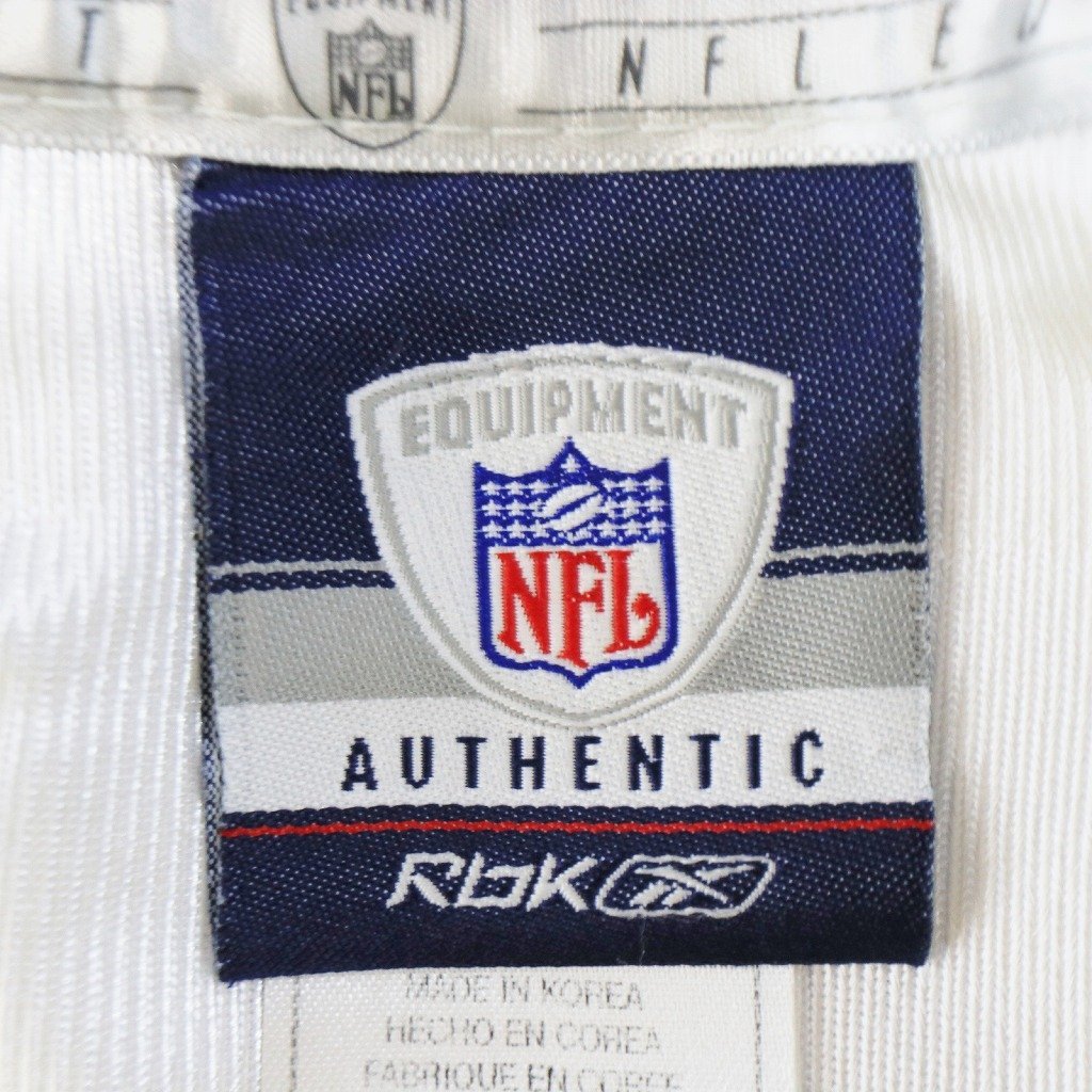 Reebok リーボック NFL デンバーブロンコス ゲームシャツ メッシュ ナンバリング ホワイト (メンズ 52) 中古 古着 O4788_画像6