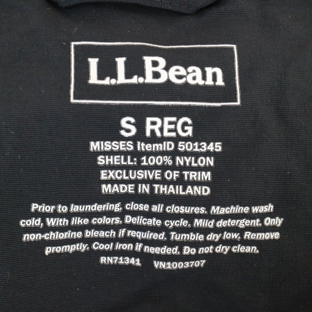 L.L.Bean エルエルビーン アノラックパーカー ジャケット アウトドア キャンプ アウター 防寒 登山 ブラック (メンズ S) 中古 古着 O4767
