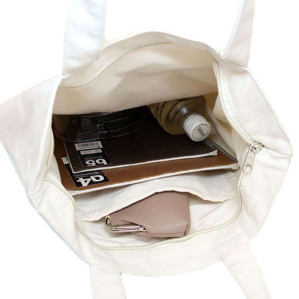  tote bag! fastener attaching A4 tote bag . dog. ko-ta kun .... inside pocket * out with pocket 