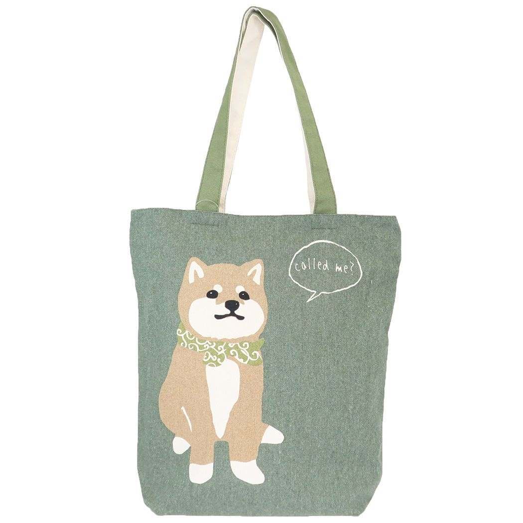  tote bag! fastener attaching A4 tote bag . dog. ko-ta kun .... inside pocket * out with pocket 