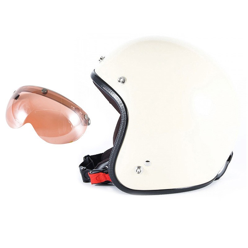 72JAM ジェットヘルメット&シールドセット JP MONO HELMET - オフアイボリー フリーサイズ 57-60cm未満 +開閉式シールド APS-05 JPIM-6