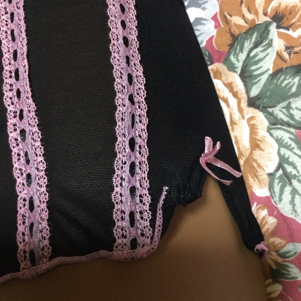  black purple ru race mesh shorts M size new goods 