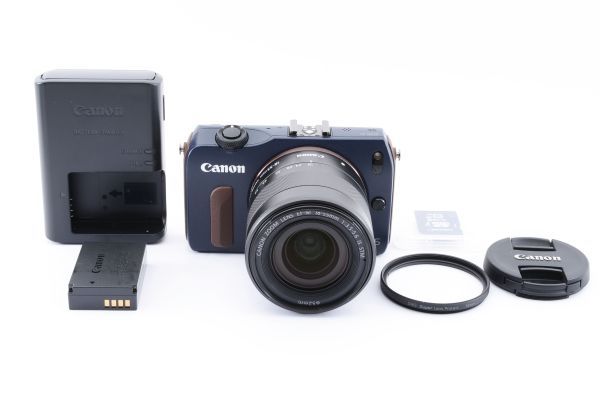 【美品】キャノン CANON EOS M レンズキット EF-M 18-55mm 1:3.5-5.6 IS STM　ミラーレス カメラ #1495