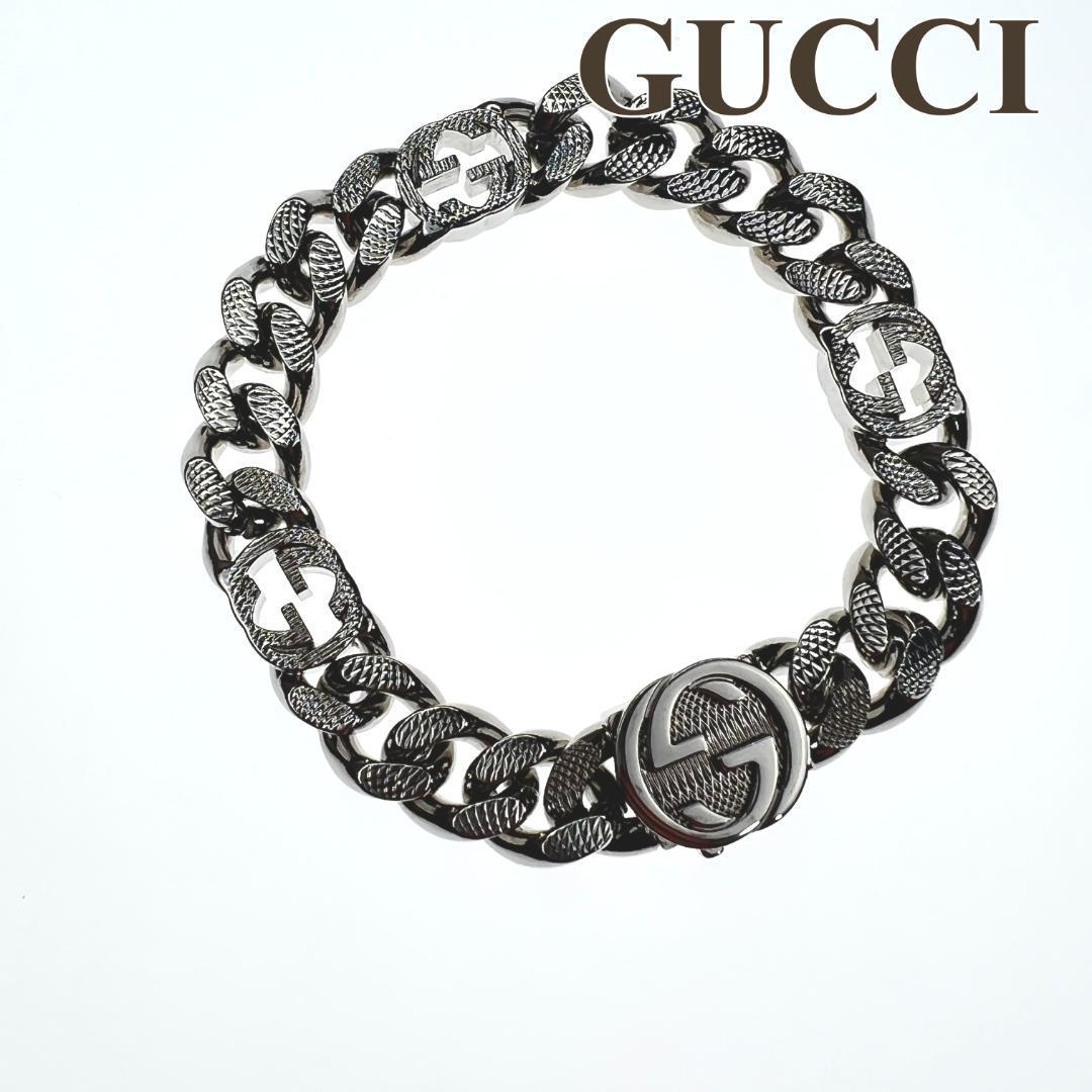 Yahoo!オークション - グッチ GUCCI ブレスレット インターロッキング