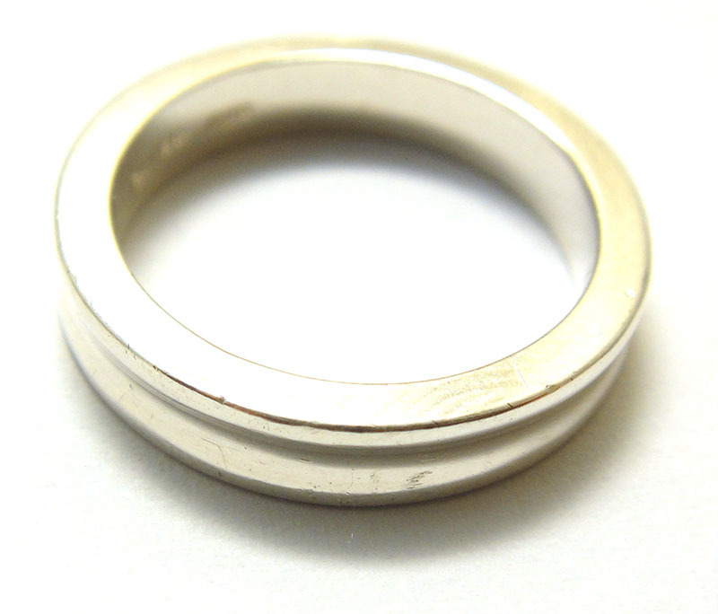 SP*7 number *USED washing settled SILVER925 \'LOVE\' stamp Vintage silver ring 925