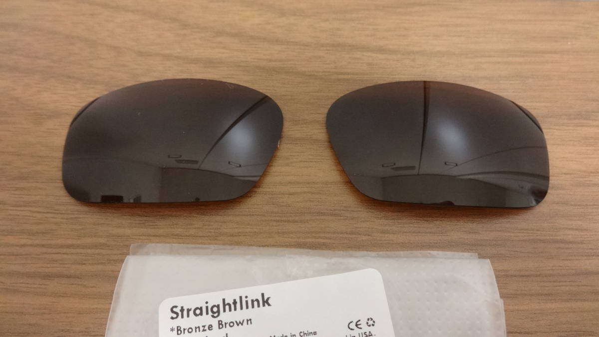 処分価格！！オークリー ストレートリンク用 カスタム偏光レンズ BROWN Color Polarized 新品 Straightlink Straight link_画像1