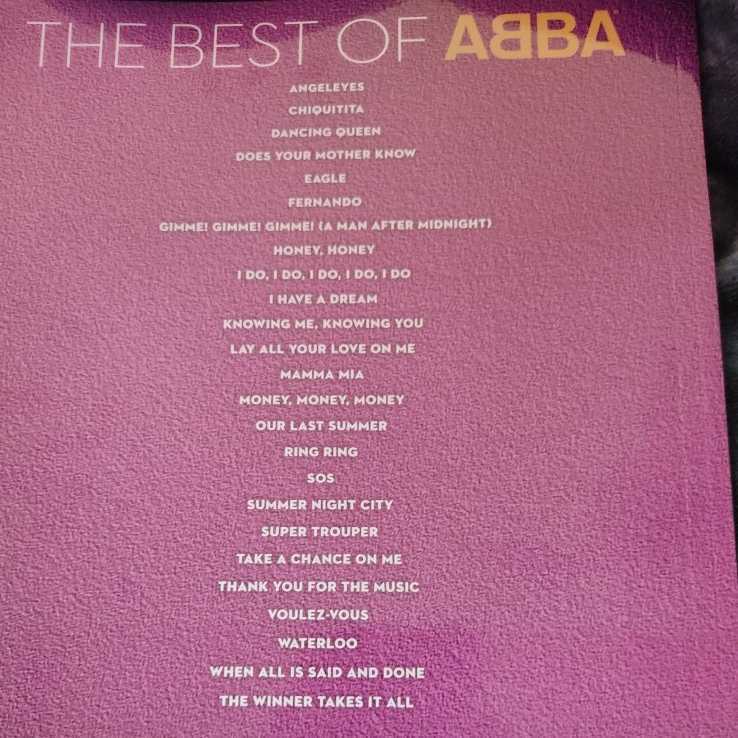 ABBA アバ ベスト楽譜 ピアノ ギターコード ボーカル ヴォーカル 輸入楽譜 の画像8