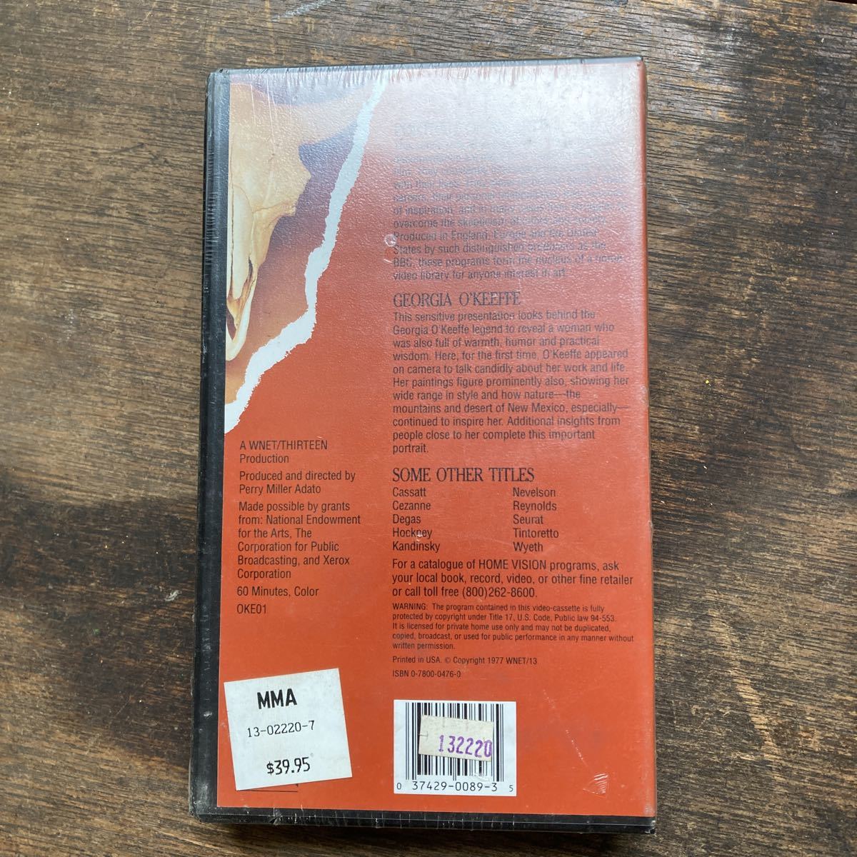 未開封 VHS Georgia O'Keeffe WOMEN IN ART ジョージアオキーフ 画家 ビデオテープ コレクションの画像2