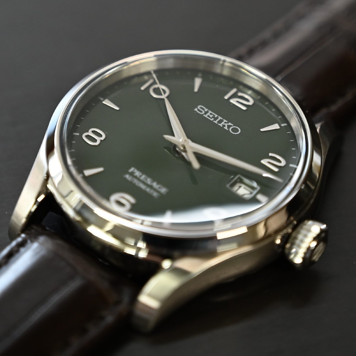 セイコー【SEIKO】プレザージュ SARX063 グリーン琺瑯限定モデル 新品未使用品_画像3