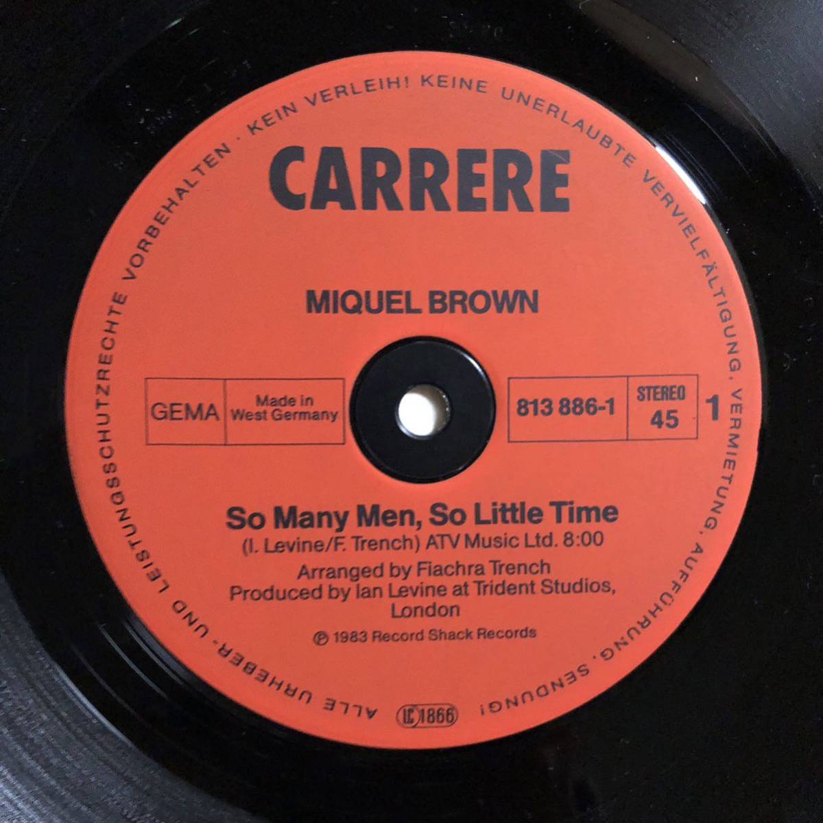 【80's】Miquel Brown / So Many Men So Little Time［12inch］オリジナル盤《O-115 95959》_画像4