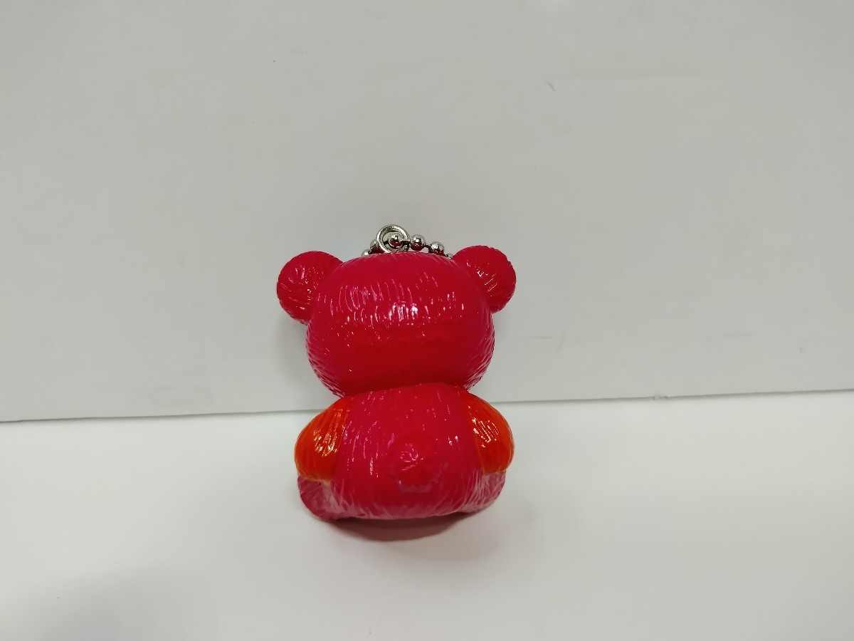 [ free shipping ] that time thing Sanrio Hello Kitty teddy bear red 2003 key holder mini figure rare rare 