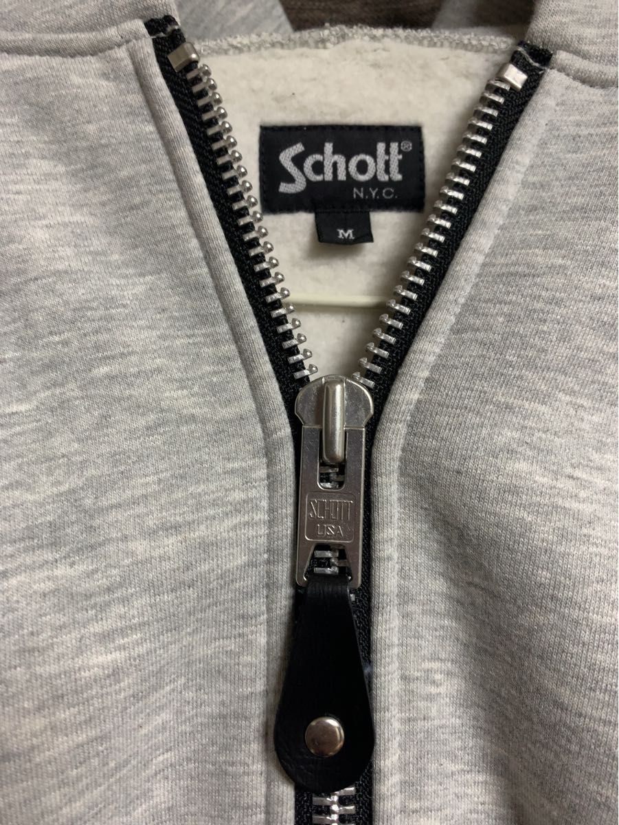 Schott/ショット/HEAVYWEIGHT ZIP HOODIE PLAIN/ヘビーウエイト ジップ