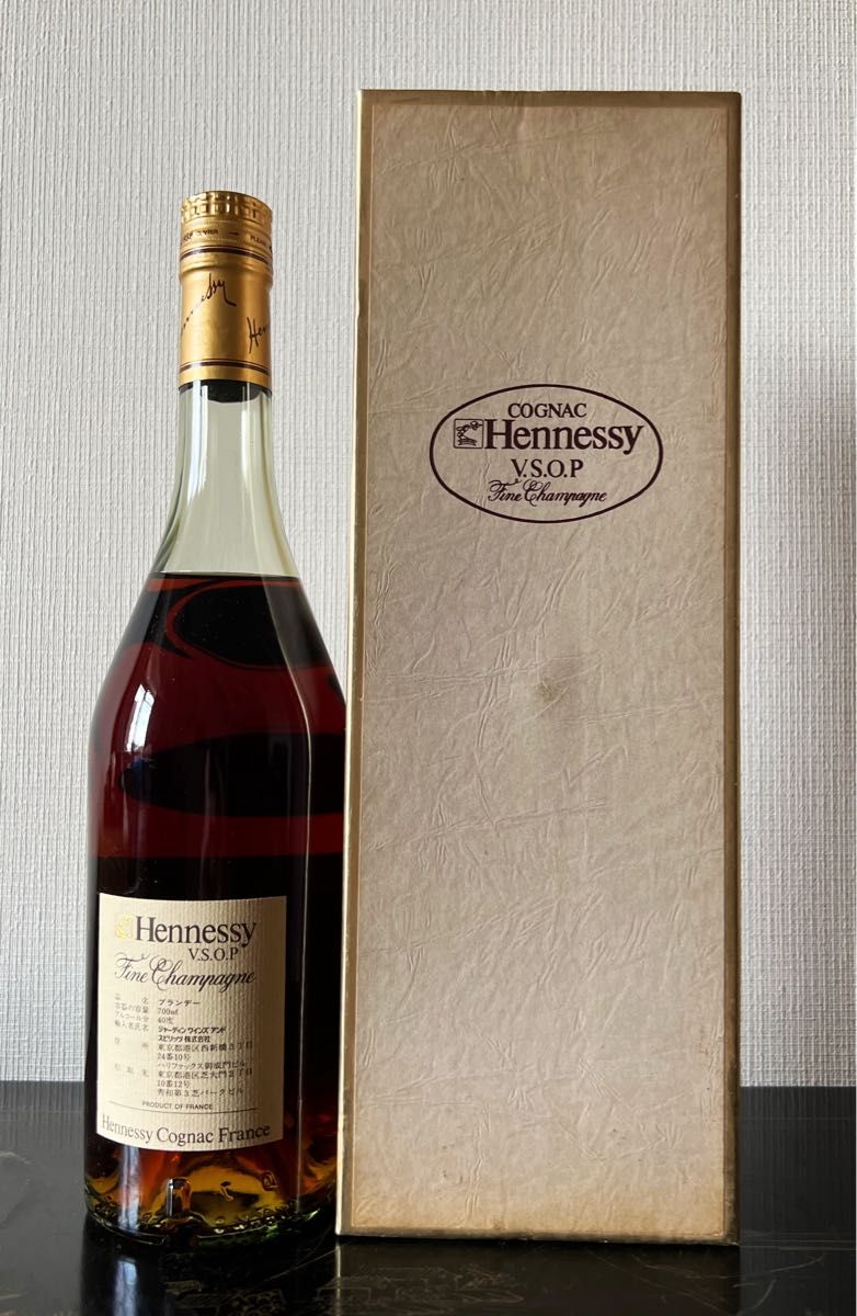 未開栓古酒 ヘネシーVSOP Hennessy VSOP FINE CHAMPAGNE 箱付きブランデー