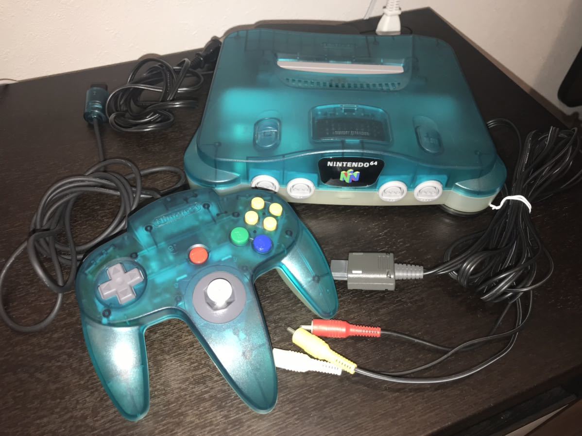 Nintendo64 + メモリー拡張パック+ゲーム4本付き 起動確認済 振動パック未確認おまけゲーム