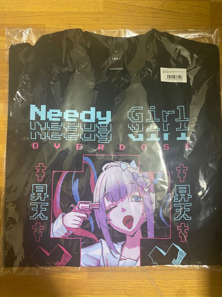 NEEDY GIRL OVERDOSE Tシャツ 昇天T 超てんちゃん / ニディガ XLサイズ